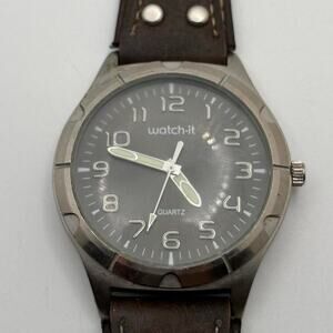 Silver mens watch